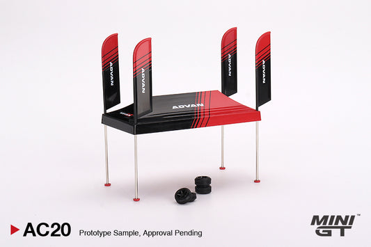 MiniGT 1:64 Paddock Service Tent Set ADVAN - MGTAC20