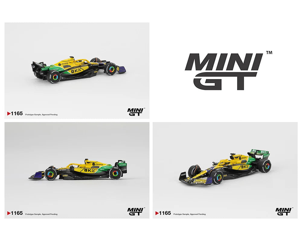 MiniGT 1:64 McLaren MCL38 #81 Oscar Piastri 2024 F1 Monaco GP 2nd Place #1165