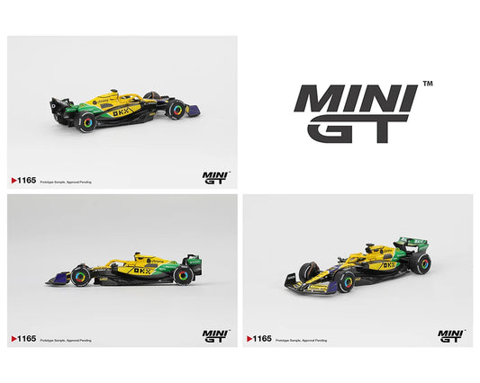MiniGT 1:64 McLaren MCL38 #81 Oscar Piastri 2024 F1 Monaco GP 2nd Place #1165