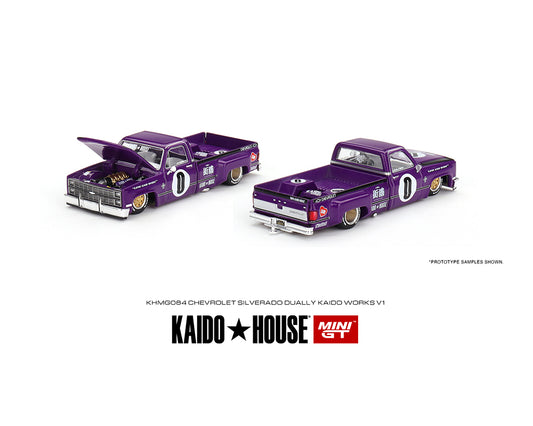 MiniGT X Kaido House 1:64 Chevrolet Silverado Dually Kaido V1 - Purple