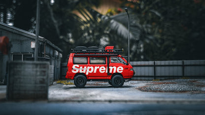 Autobots Models 1:64 Delica Star Wagon 4x4 Off Road Red Supreme Livery