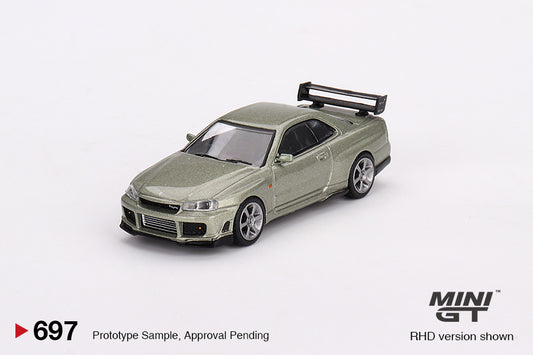 MiniGT 1:64 Nissan Skyline GT-R (R34) Tommy Kaira R-z Millenium Jade – MiJo Exclusive #697