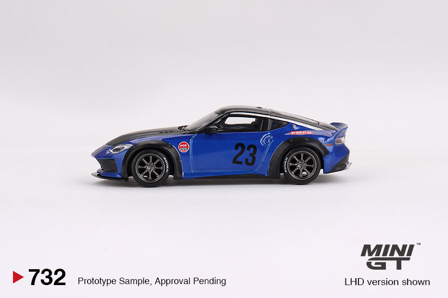 MiniGT 1:64 Nissan Z LB-NATION WORKS – Serian Blue - MiJo Exclusive #732