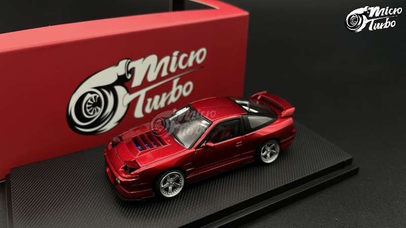 Micro Turbo 1:64 Nissan 180SX Flip Up Lights - Red