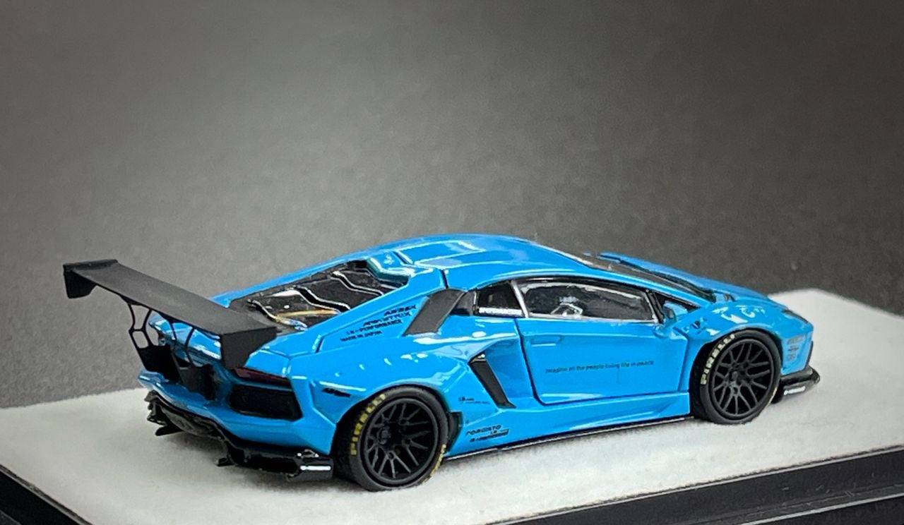 PGM 1:64 Lamborghini Aventador LBWK LP700-4 Blue
