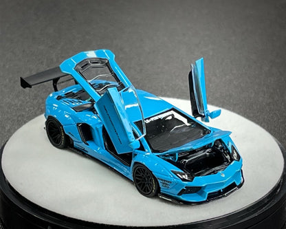 PGM 1:64 Lamborghini Aventador LBWK LP700-4 Blue