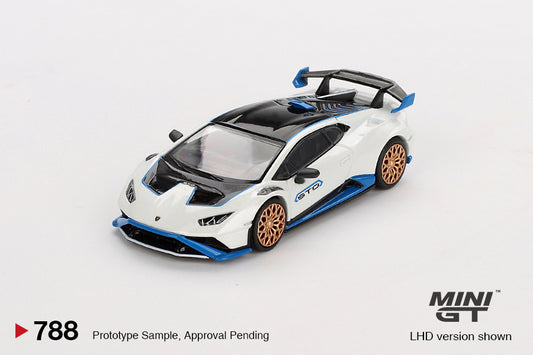MiniGT 1:64 Lamborghini Huracán STO – Bianco Asopo #788