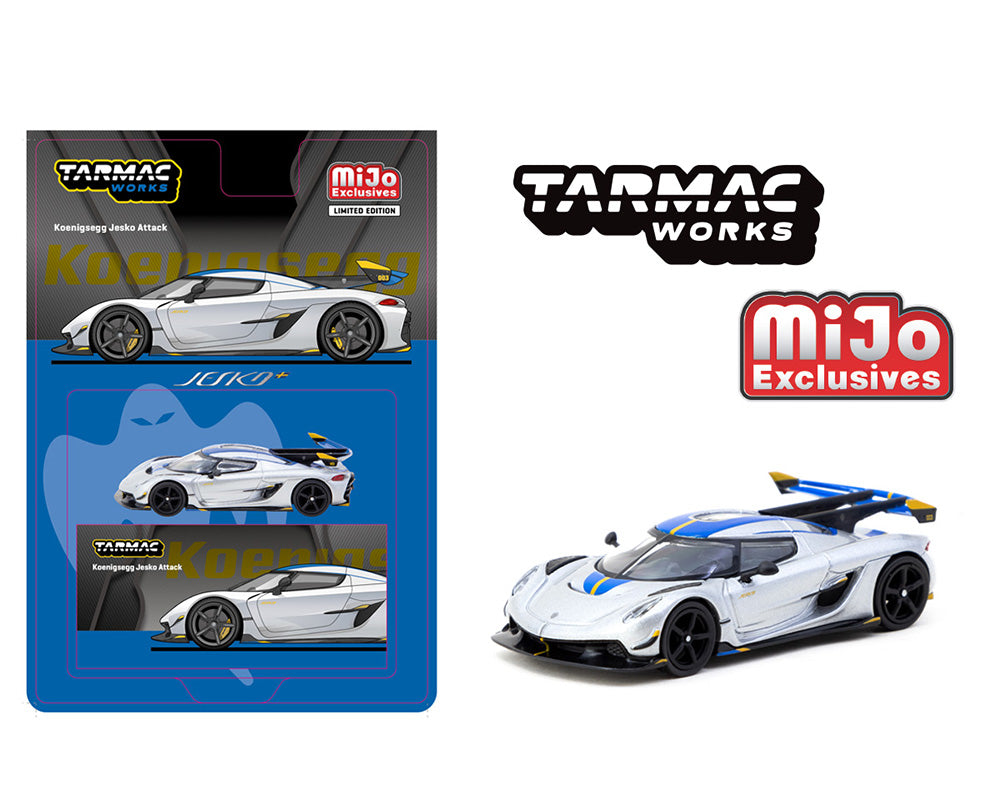 Tarmac Works 1:64 Koenigsegg Jesko Attack – Silver