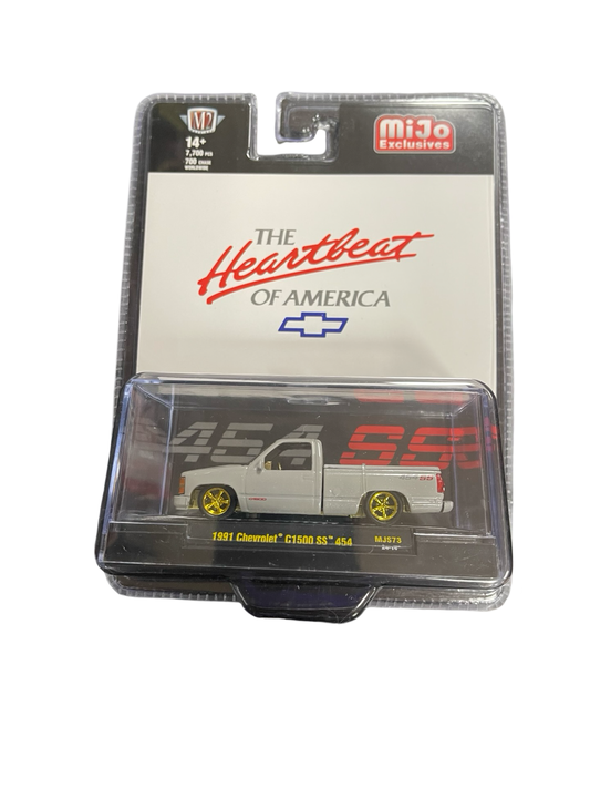 M2 Machines 1:64 1991 Chevrolet C1500 Ss 454 Pickup Truck Limited Edition – Silver – Mijo Exclusive **CHASE**