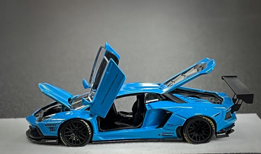PGM 1:64 Lamborghini Aventador LBWK LP700-4 Blue