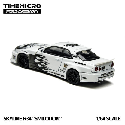 Time Micro X PSC Design 1:64 Skyline R34 Widebody “Smilodon”