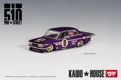 Kaido House 1:64 Datsun 510 Pro Street OG Purple - Regular & Chase PAIR