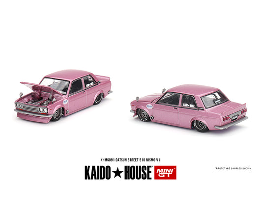 MiniGT X Kaido House 1:64 Datsun 510 Street KAIDO GT V1 - Pink