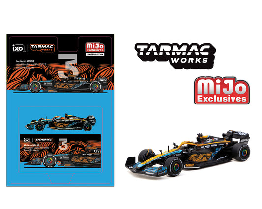 Tarmac Works 1:64 McLaren MCL36 Abu Dhabi Grand Prix 2022 Daniel Ricciardo – Mijo Exclusive