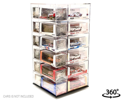 Showcase 1:64 Acrylic 24-Car Display Desk Top Spinner – MiJo Exclusive