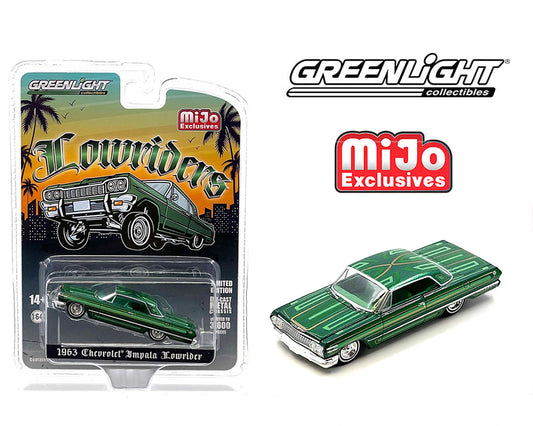 Greenlight 1:64 1963 Chevrolet Impala SS Lowriders - Metallic Green – MiJo Exclusive