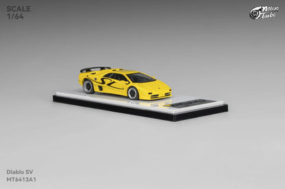 Micro Turbo - 1:64 Custom Diablo SV - Metallic Yellow