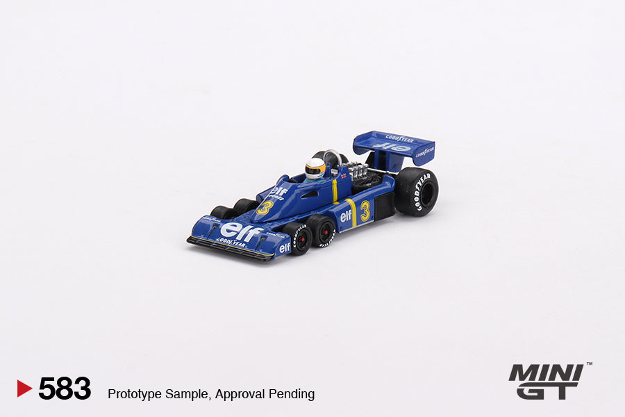 MiniGT 1:64 Tyrrell P34 #4 Patrick Depailler 1976 Swedish GP 2nd Place - MiJo Exclusive #583