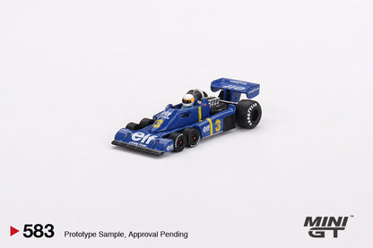 MiniGT 1:64 Tyrrell P34 #4 Patrick Depailler 1976 Swedish GP 2nd Place - MiJo Exclusive #583