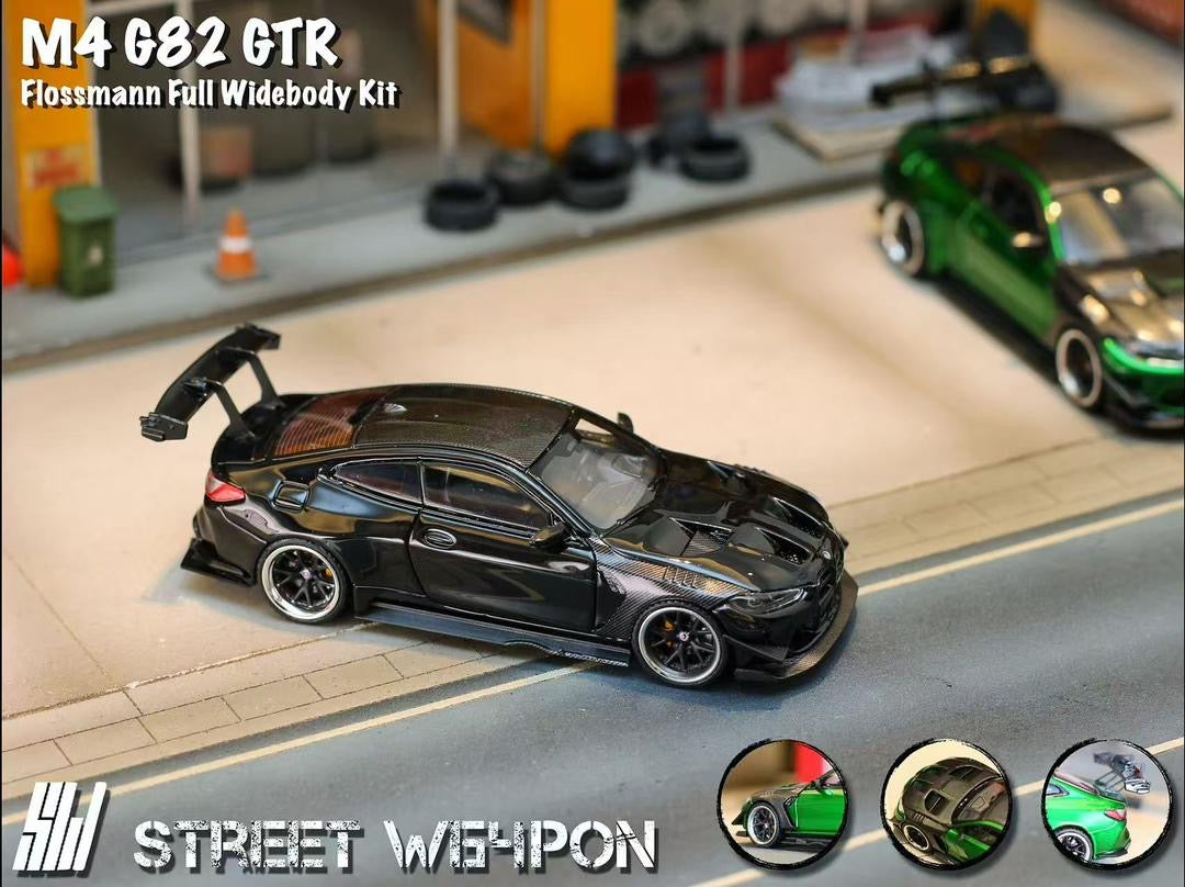 Street Weapon 1:64 M4 Flossmann Full Widebody Kit G82 GTR *2 Colors*