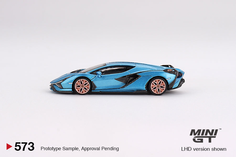 MiniGT 1:64 Lamborghini Sián FKP 37 Blu Aegir – MiJo Exclusive #573