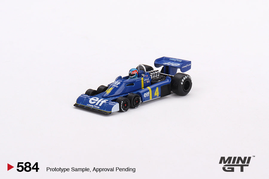 MiniGT 1:64 Tyrrell P34 #4 Patrick Depailler 1976 Swedish GP 2nd Place - MiJo Exclusive #584