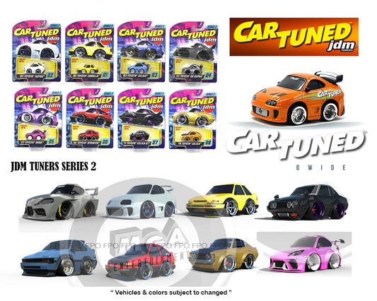 CarTuned 1:64 Series 2 JDM Tuners Assortment - *Set Of 8*