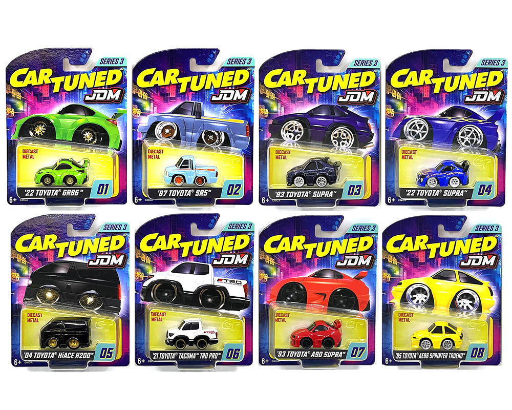 Car Tuned 1:64 Series 3 JDM Tuners Assortment - *Set Of 8