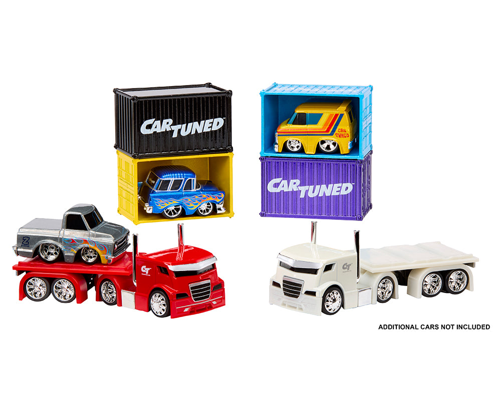 Car Tuned 1:64 Container Rigs Series 2 Assortment Set Of 4