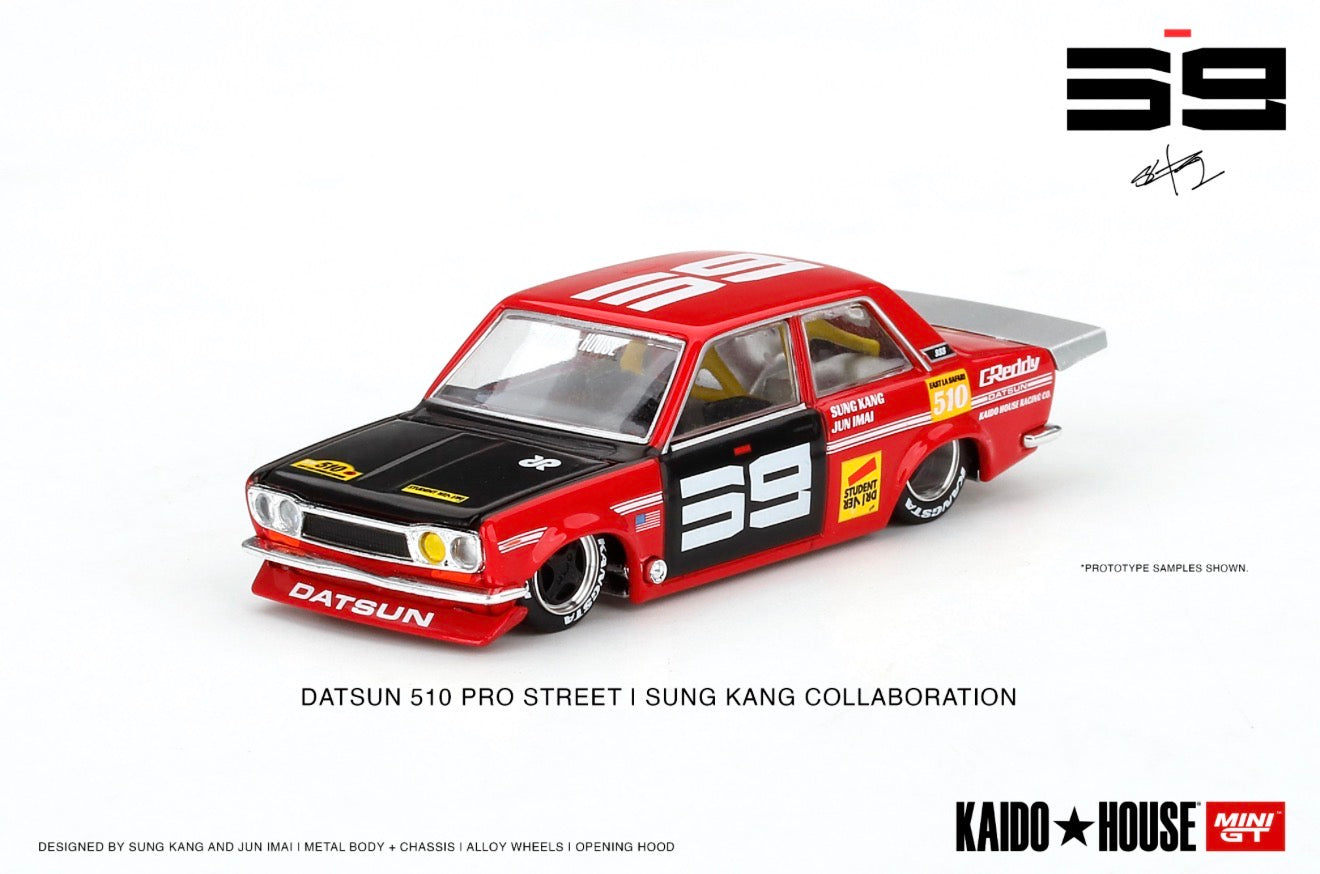 Kaido House 1:64 Datsun 510 Pro Street SK510 Red - Regular & Chase PAIR