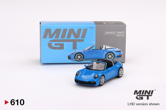 MiniGT 1:64 Porsche 911 Targa 4S Shark Blue - MiJo Exclusive #610