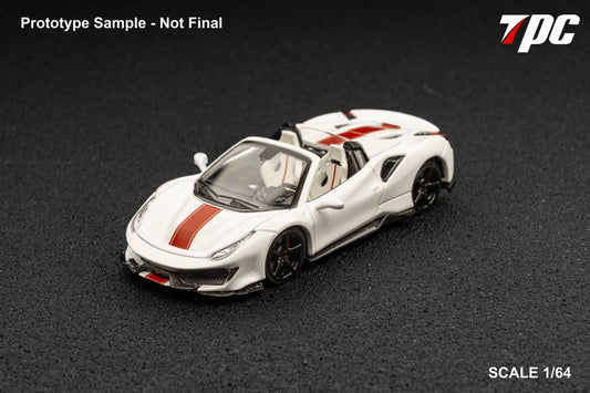TPC 1:64 Novitec 488 Roadster - Pearl White