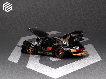 FG 1:64 Porsche RWB 930 Fully Opening - Black