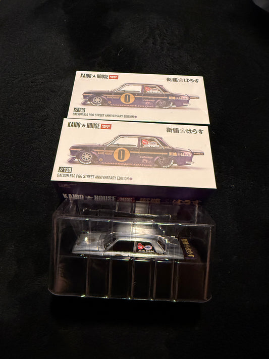 Kaido House 1:64 Datsun 510 Pro Street Anniversary Edition - Regular & Chase PAIR