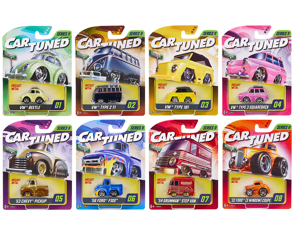 CarTuned 1:64 2026 Series 11 Mainline Assortment - Set Of 8