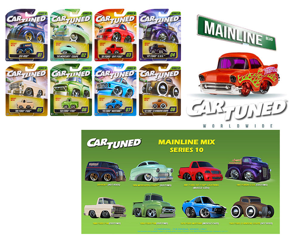 CarTuned 1:64 2026 Series 10 Mainline Assortment - Set Of 8