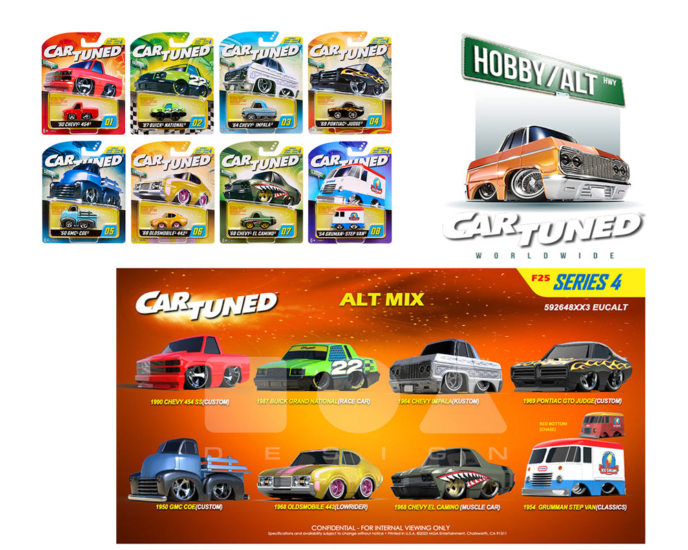 Car Tuned 1:64 2025 Series 4 - Hobby Alternate Assortment Set Of 8