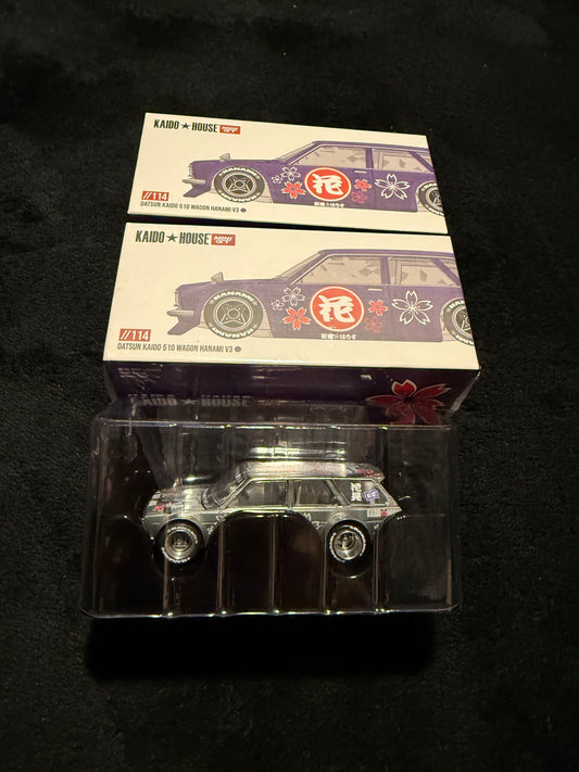 Kaido House 1:64 Datsun KAIDO 510 Wagon Hanami V3 - Regular & Chase PAIR