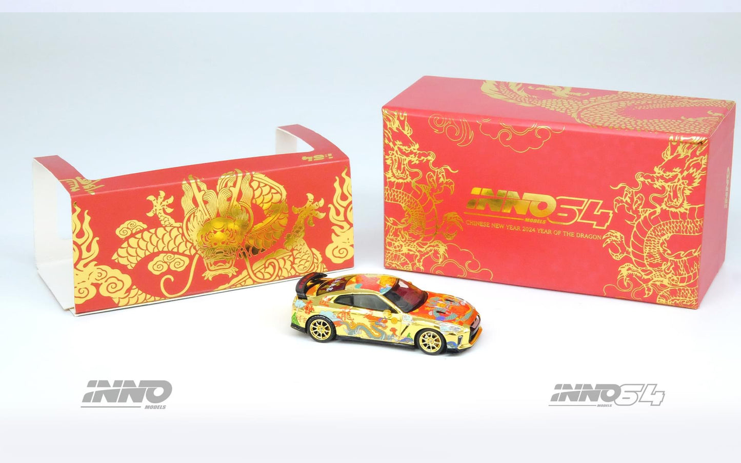 Inno64 1:64 Nissan GT-R R35 “Year Of The Dragon” Chinese New Year 2024 Special Edition