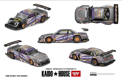 Kaido House 1:64 Nissan Silvia S13-R Kaido Drift V1 - Regular & Chase PAIR