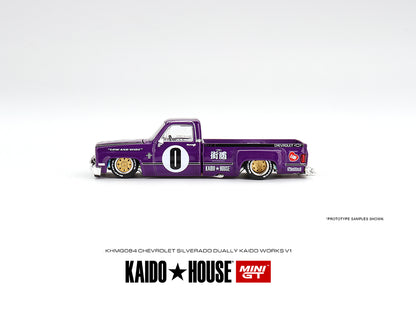 MiniGT X Kaido House 1:64 Chevrolet Silverado Dually Kaido V1 - Purple