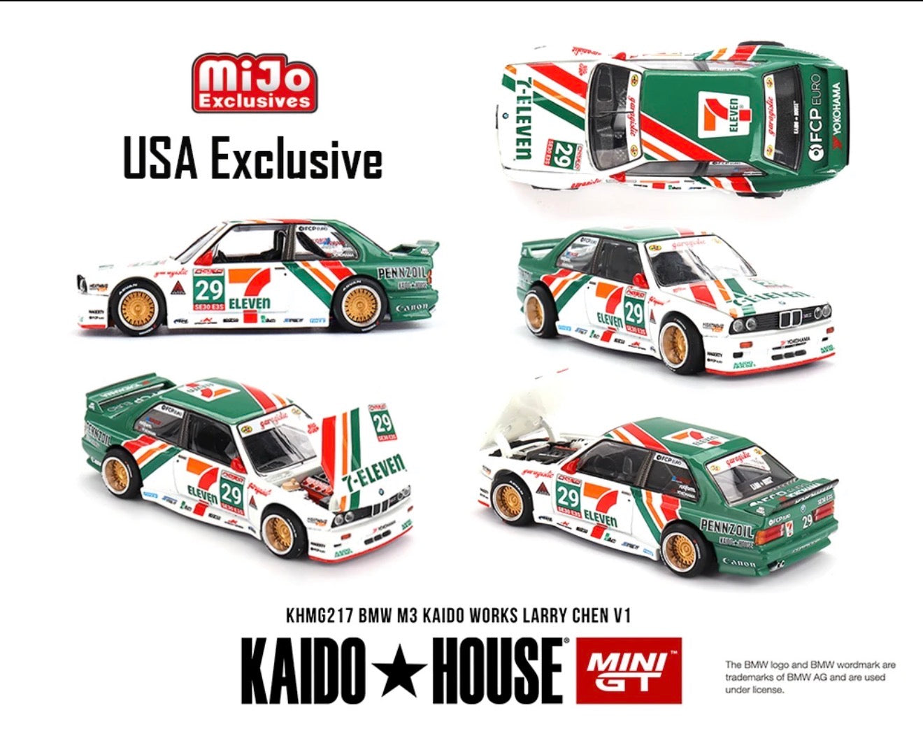 Kaido House 1:64 BMW M3 Kaido Works Larry Chen V1 - Regular & Chase PAIR