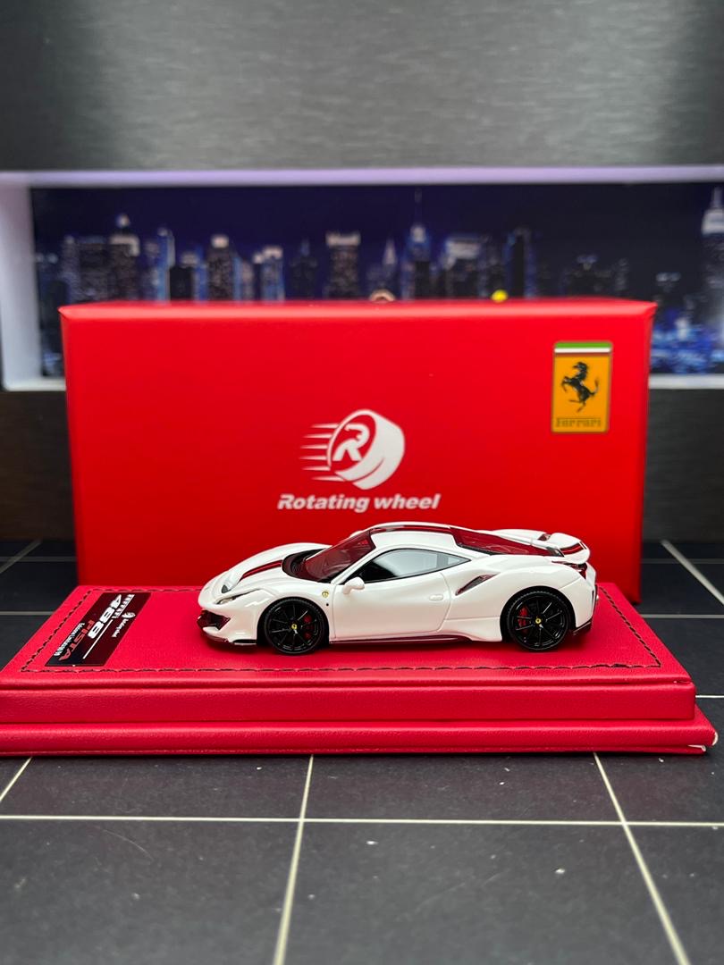 Rotating Wheel 1:64 Ferrari 488 Pista - Resin