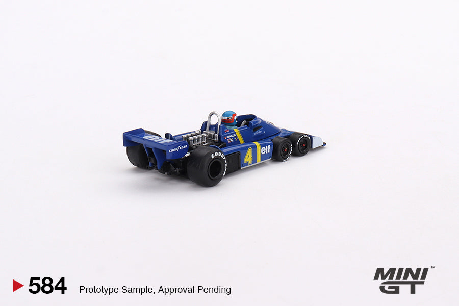 MiniGT 1:64 Tyrrell P34 #4 Patrick Depailler 1976 Swedish GP 2nd Place - MiJo Exclusive #584