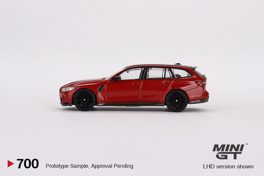 MiniGT 1:64 BMW M3 Competition Touring (G81) Toronto – Red Metallic- MiJo Exclusive #700