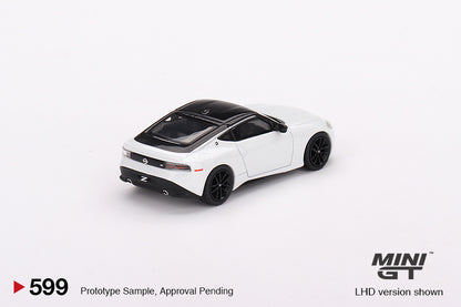 MiniGT 1:64 Nissan Z Performance 2023 Everest White – MiJo Exclusive #599