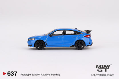 MiniGT 1:64 Honda Civic Type R – Boost Blue Pearl 2023 - MiJo Exclusive #637