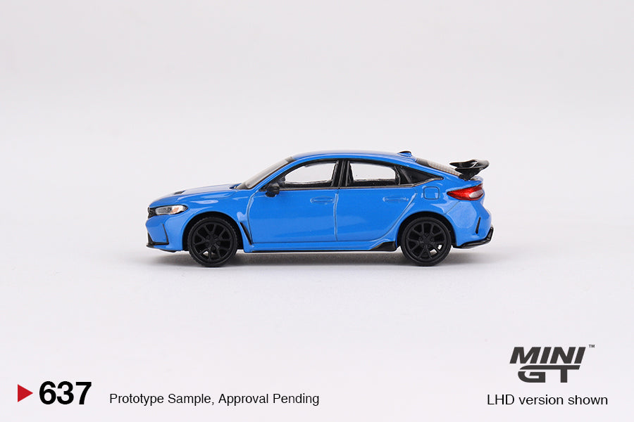 MiniGT 1:64 Honda Civic Type R – Boost Blue Pearl 2023 - MiJo Exclusive #637