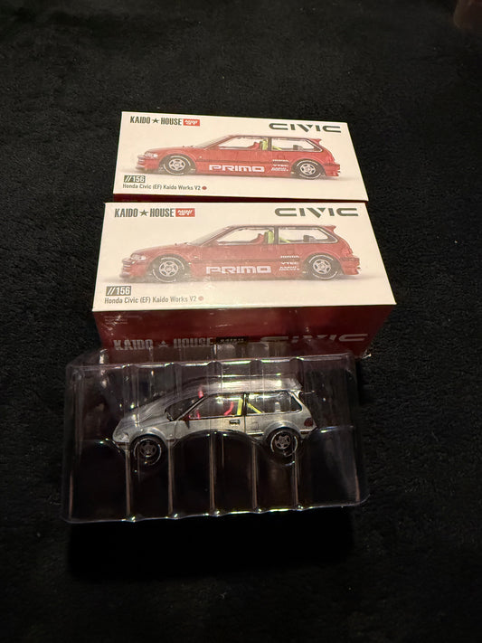 Kaido House 1:64 Honda Civic (EF) Kaido Works V2 - Regular & Chase PAIR
