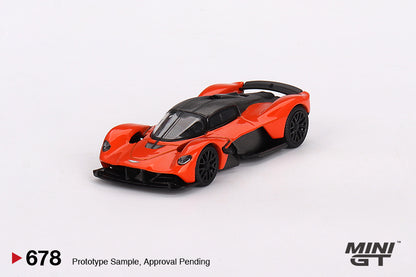 MiniGT 1:64 Aston Martin Valkyrie – Maximum Orange- MiJo Exclusive #678